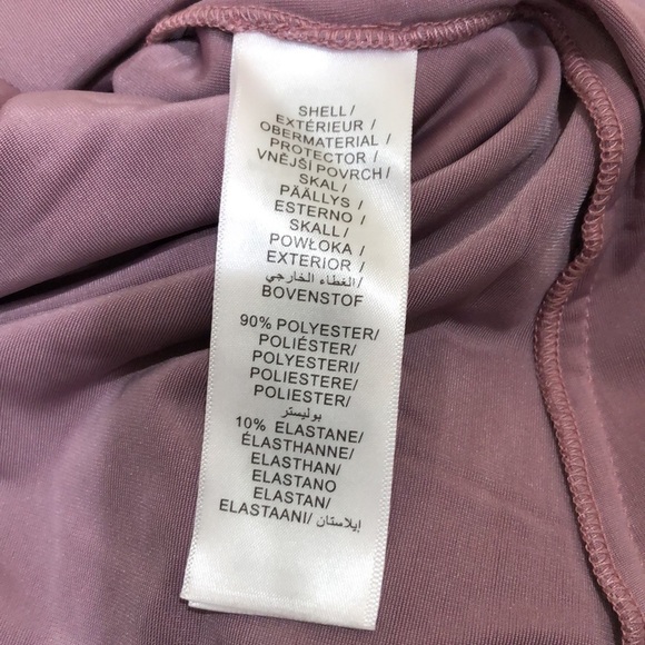 NWT Adrianna Papell Maxi Dress Size 4 Mauve Rose Pink Velvet Beaded Mermaid Gown - Picture 7 of 10